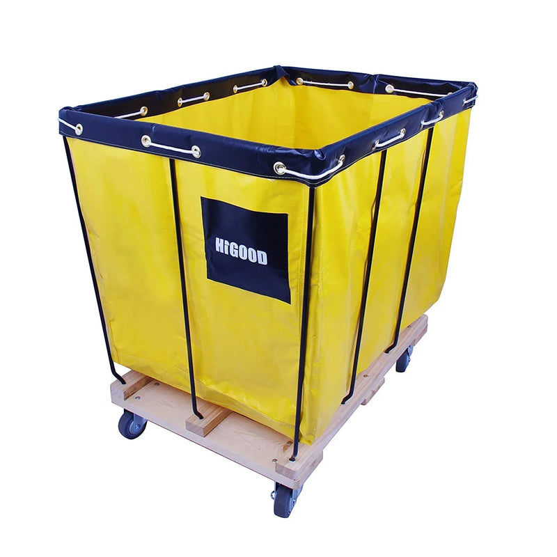Basket Trucks,Service Carts Yellow 8 Bushel Knock Down Truck,Carts, 10.0 cu. ft, 400 lb, 34" L X 22" W X 30.5" H Capacity V3597