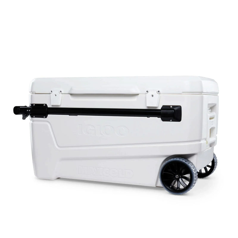 110 Qt Glide Pro Portable Large Ice Chest Wheeled Cooler P0797