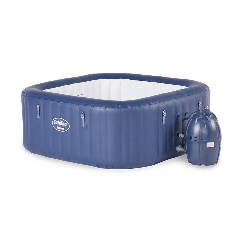 6 Person Inflatable Tub Spa with Pump, Blue Z7238