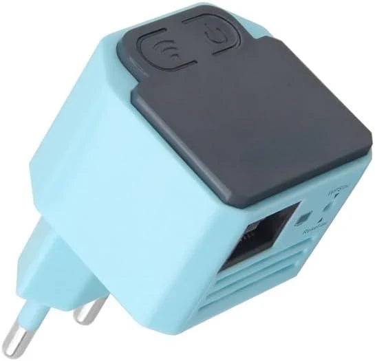 Wireless network dead zone problem Simple installation 300Mbps wireless signal enhancer and access point N300 Wireless signal extender - (Color: Blue) F0389