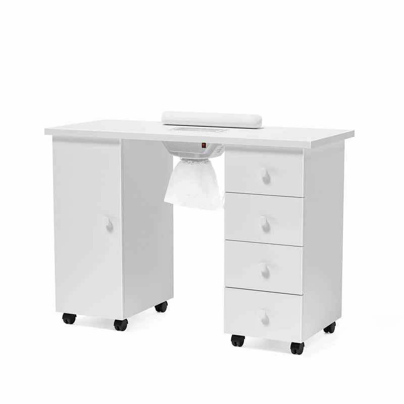 OmySalon Manicure Table Nail Desk w/Electric Downdraft Vent M5822