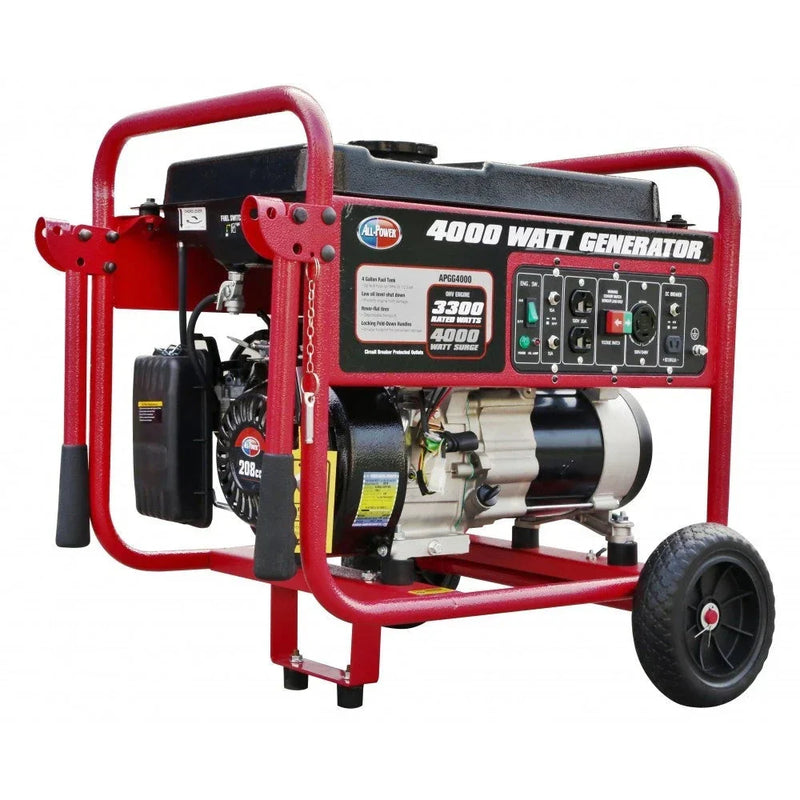 4000 Watt Generator APGG4000, 4000W Portable Generator for Home Use Power Backup, RV Standby, Hurricane Damage Restoration Power Backup, EPA Certified D5042