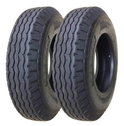 Heavy Duty Highway Trailer Tires 8-14.5 14PR Load Range G Set 2 L4449