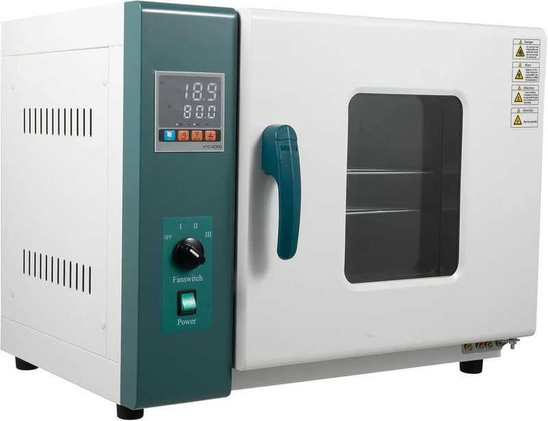 110V 1000W Horizontal Electric Blast Drying Oven 45L/12Gal Lab Forced Air Convection Drying Oven with Intelligent Temperature Controller for Industrial, Schools, Research Institutes J4545