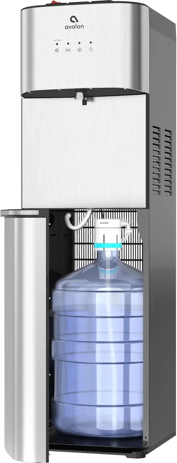Limited Edition Self Cleaning Water Cooler Water Dispenser - 3 Temperature Settings - Hot, Cold & Room Water, Durable Stainless Steel Construction, Bottom Loading - UL Listed-Avalon D6205