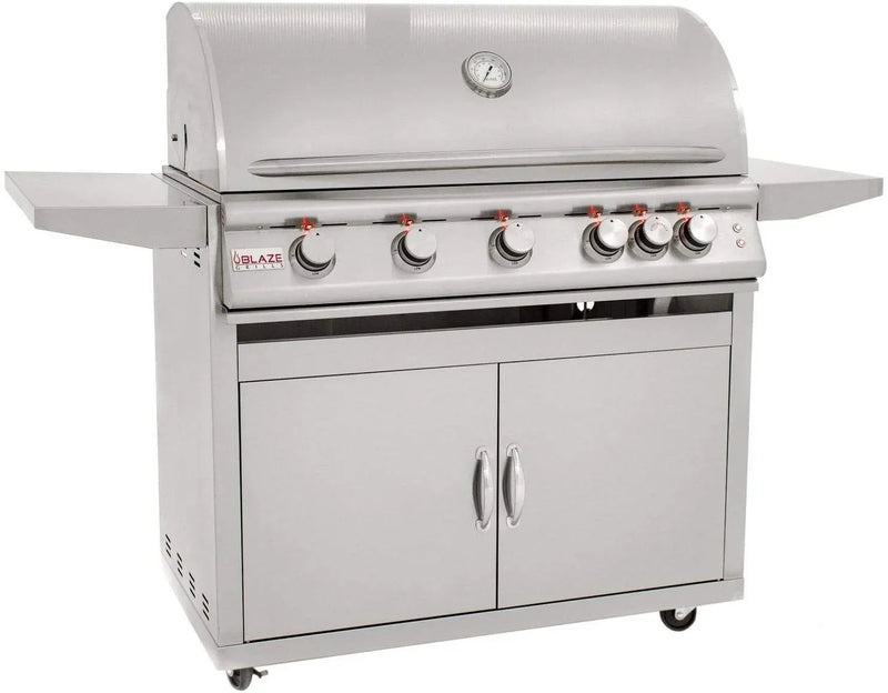 Blaze Freestanding Grill with Lights (BLZ-5LTE2-LP-BLZ-5-CART), 40-inch, Propane Gas K4744