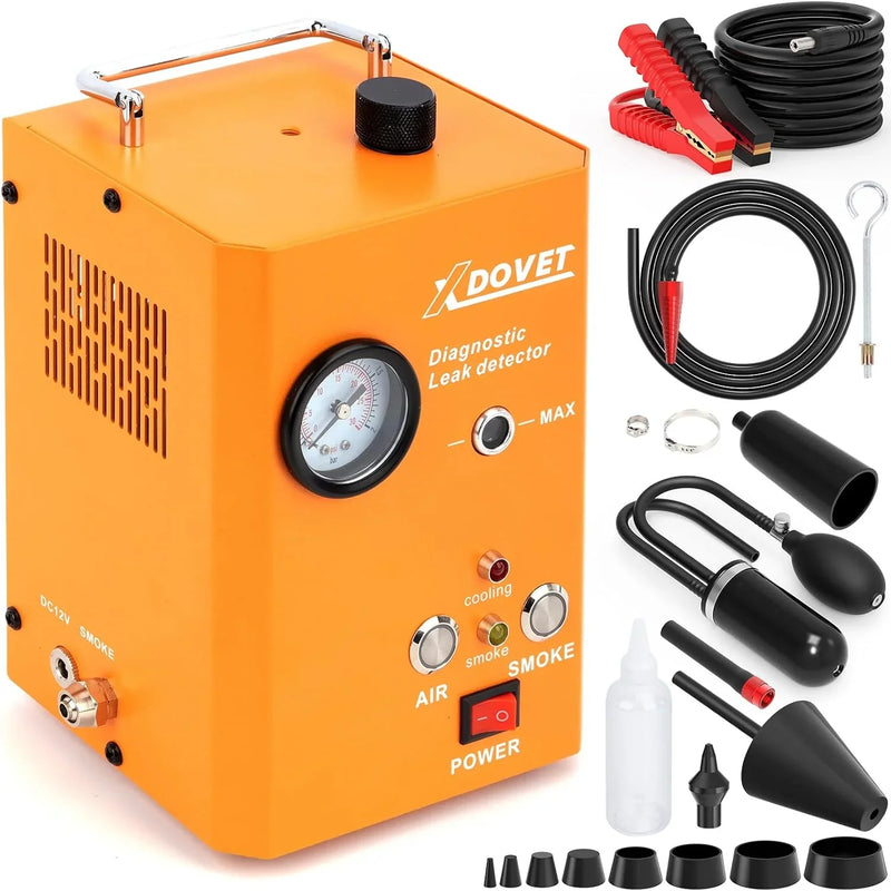 Professional Evap Smoke Machine Leak Detector, XDOVET KSD-204 Automotive Smoke Machine, Smoke Tester for Cars,Vehicles Motorcycles, Trucks W4086