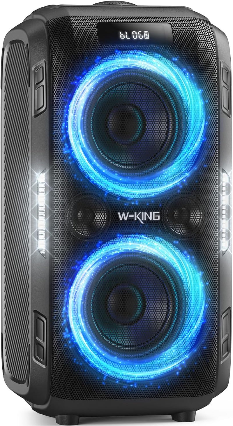 Peak Party Large Wireless Speaker - Maximum Volume Amplifier / 12 Custom Low-End Units / Up to 125 Decibels for 6.5-inch x 2 Low-End Speakers / Deepest Bass Effect, Large Portable Wireless Speaker, IPX5 Water Resistance Rating / Microphone Jack / RJ R1172