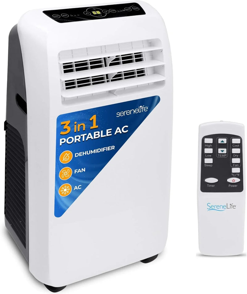 3-in-1 Portable Air Conditioner with Built-in Dehumidifier Function,Fan Mode, Remote Control, Complete Window Mount Exhaust Kit U9026