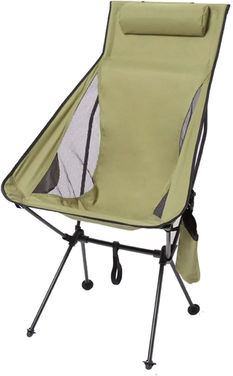 Foldable Chair Ultralight Folding Moon Chairs Outdoor Removable Washable Fishing Picnic BBQ Chairs with Carry Bag Outdoor Stool A6892