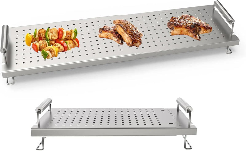Adjustable baking pan heating/cooling rack, suitable for baking pan accessories, with dimensions of 17 inches, 22 inches, 28 inches, 36 inches. Universal stainless steel heating tray/heating rack shelf/heater F7735
