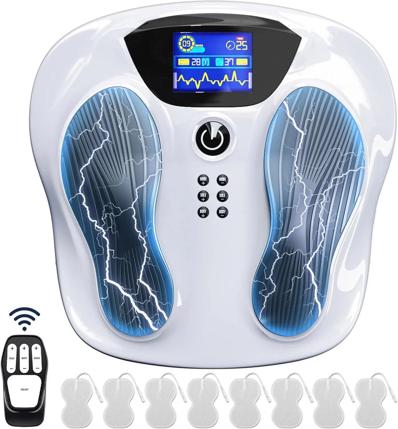 Professional Edition Foot Neuromuscular Stimulator, an electric stimulation/percutaneous nerve electrical stimulation foot massager used to relieve pain caused by nerve disorders and promote blood circulation in the legs. TENS Muscle N3714