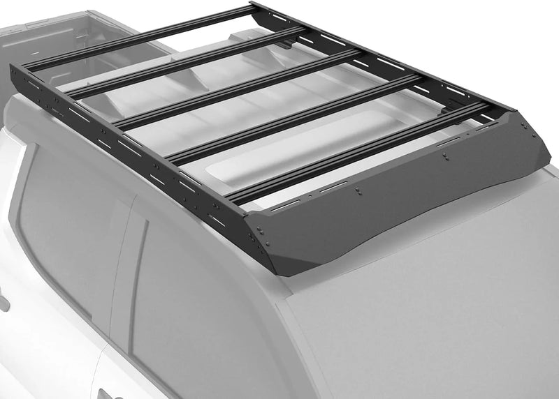 Full Size Roof Rack Cargo Basket Compatible with 2010-2024 4Runner 5th Gen with 4 Lights, Overland Rooftop Luggage Storage Holder, Platform Style Cargo Carrier for Outdoors Gear G8189