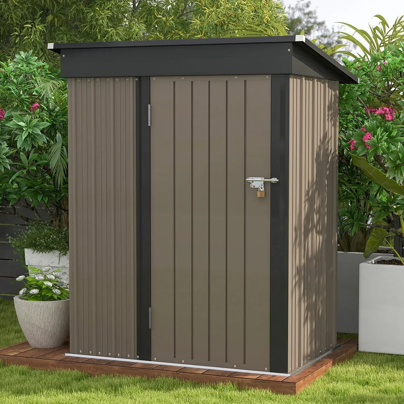 5x3 FT Outdoor Storage Shed for Backyard Garden Patio Lawn X9146