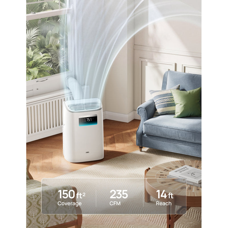 DR-HAC012S 8,000 BTU Smart Portable Air Conditioner – White