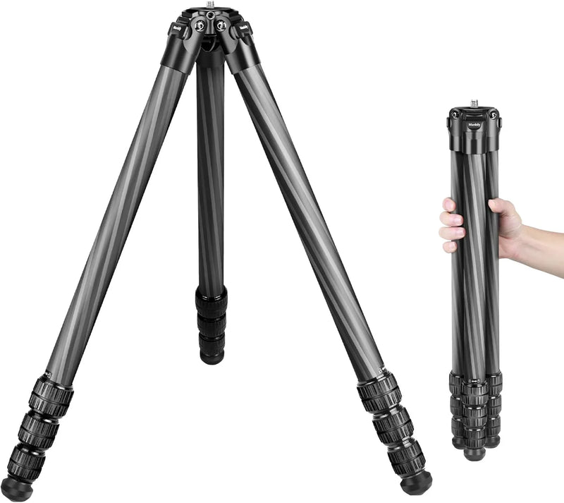 Hunting tripod, equipped with 44mm ball head and Aka Swiss and Picatinny adapters, 62.2-inch heavy-duty stable tripod, suitable for shooting, hunting and outdoor activities N6963