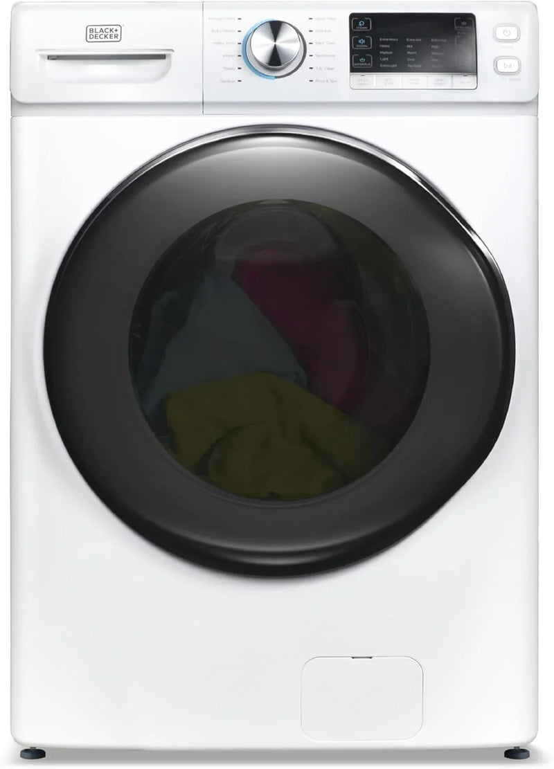 0.9 Cu. Ft. Portable Washer, 6.6 lb. Capacity Washing Machine for Homes & Apartments, 5 Wash Cycles, Quick Connect Sink Adapter and Drain Hose Included, Transparent Lid, BPWM09W, White N6138