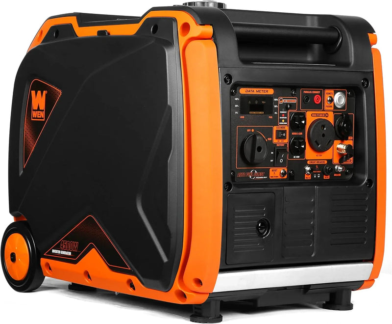 Quiet 6800-Watt Dual Fuel RV-Ready Electric Start Portable Inverter Generator with Fuel Shut Off and CO Watchdog for Electric Vehicle Backup (DF680iX) B4829