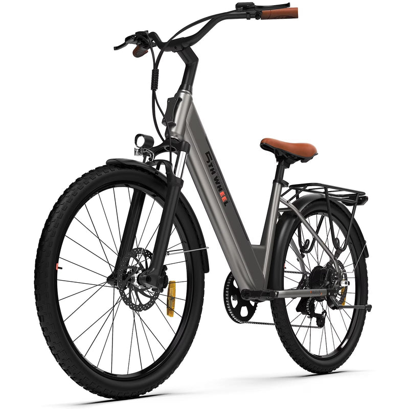 5TH WHEEL W18B Electric Bike for Adult with 350W Motor, 26 in Electric Mountain Bike with 36V 10.4Ah Removable Battery Ebike, Electric Bicycle... R4673