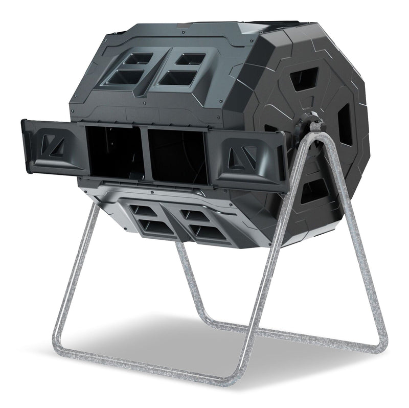 Tumbling Composter with Two Chambers C9307