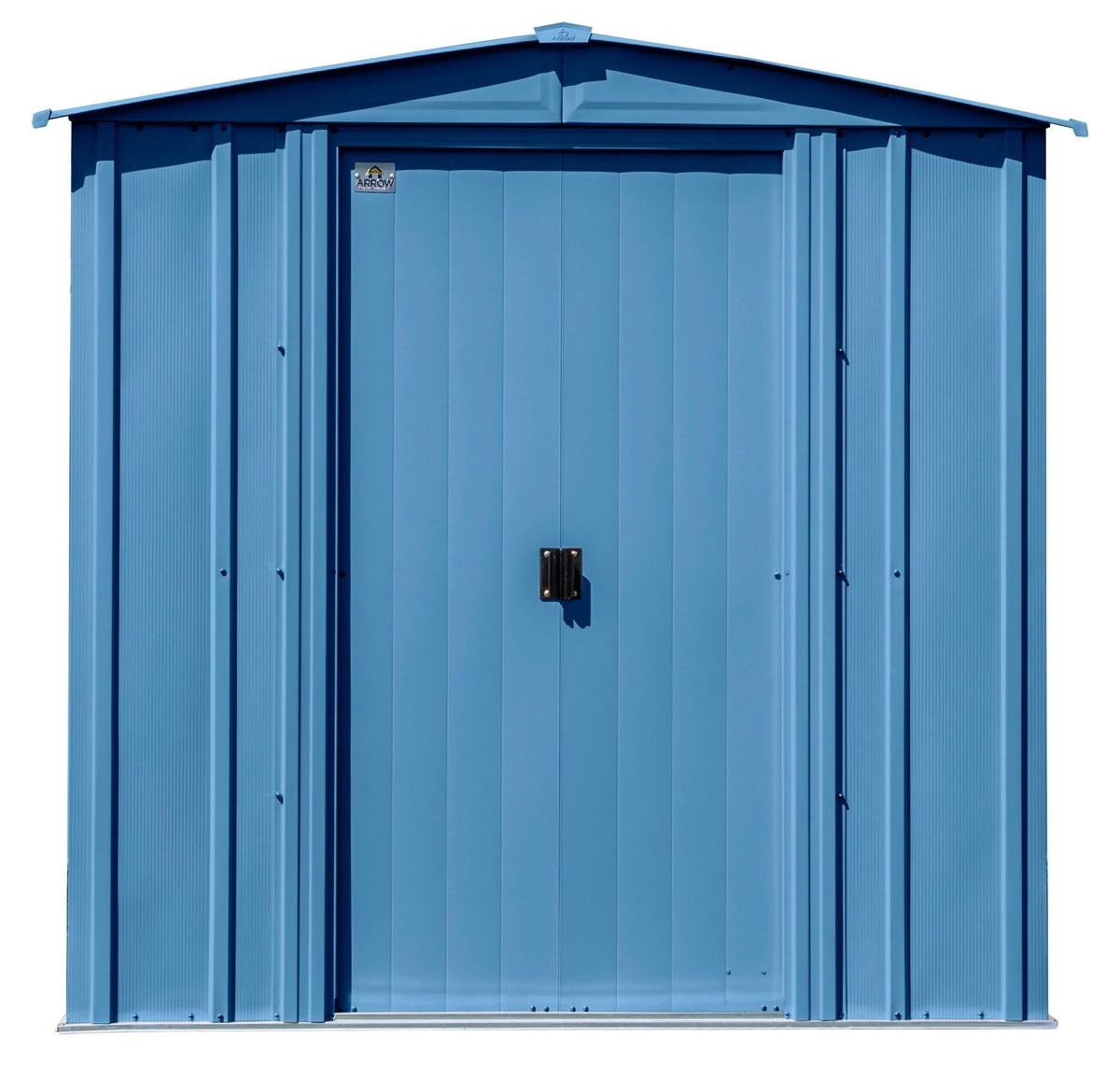 Classic Galvanized Steel Storage Shed, Blue Grey, 6-ft x 5-ft