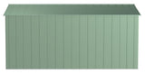 Classic Galvanized Steel Storage Shed, Sage Green, 10-ft x 14-ft