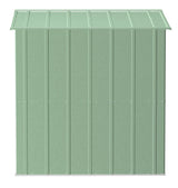 Classic Galvanized Steel Storage Shed, Sage Green, 8-ft x 6-ft