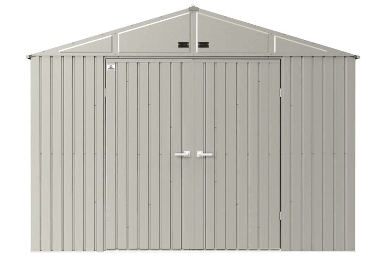 Elite 10x14-ft Cool Grey Corrosion-Resistant Steel Shed J4057