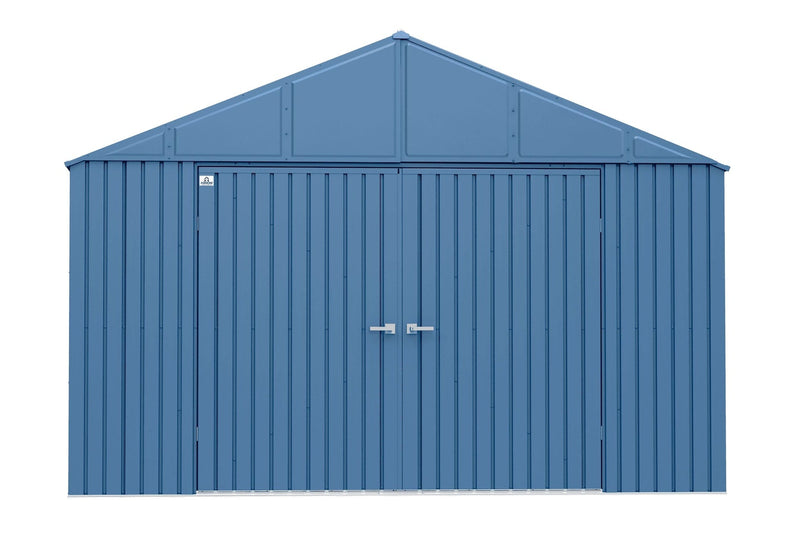 Elite 12x12-ft Blue Grey Corrosion-Resistant Steel Shed J3297