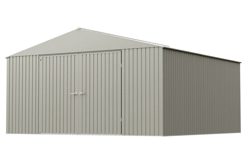Elite 14x14-ft Cool Grey Corrosion-Resistant Steel Storage Shed J8101