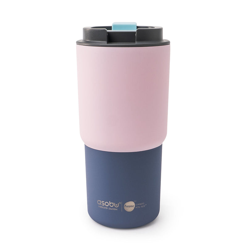 Pick-me-up Ceramic Travel Mug, 22-oz, Pastel Pink G5475