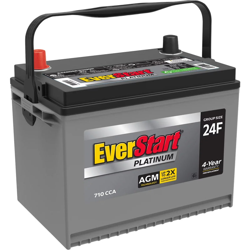 EverStart Platinum AGM Automotive Battery, Group Size 24F 12 Volt, 750 CCA - MadeInUSA M1923
