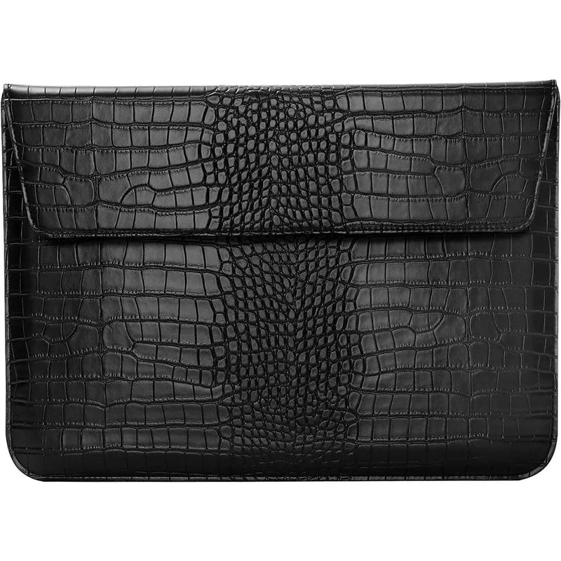 Black Faux Crocodile Laptop Sleeve Case R2079