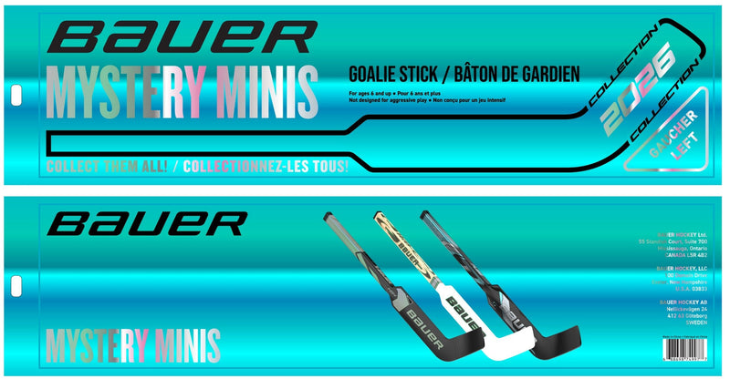 2026 Mystery Mini Goalie Hockey Stick, 18-in A6655