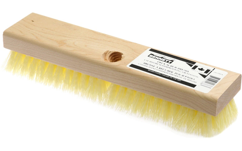 Female Threaded Deck Scrub Brush, 10-in J3121