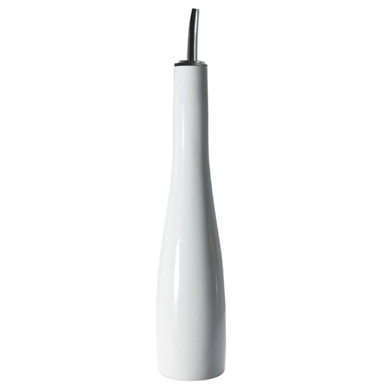 Porcelain Oil Bottle with Pouring Spout, 16-oz, White S5763