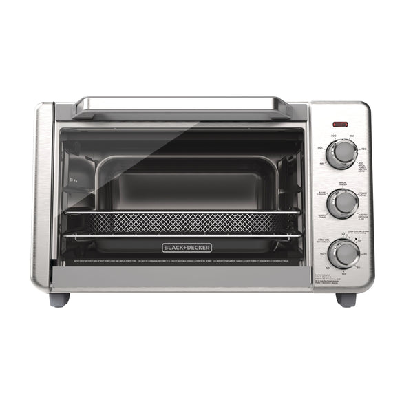 Crisp 'N bake 6-Slice Air Fryer Toaster Oven, Stainless Steel, 5 Cooking Functions N7732