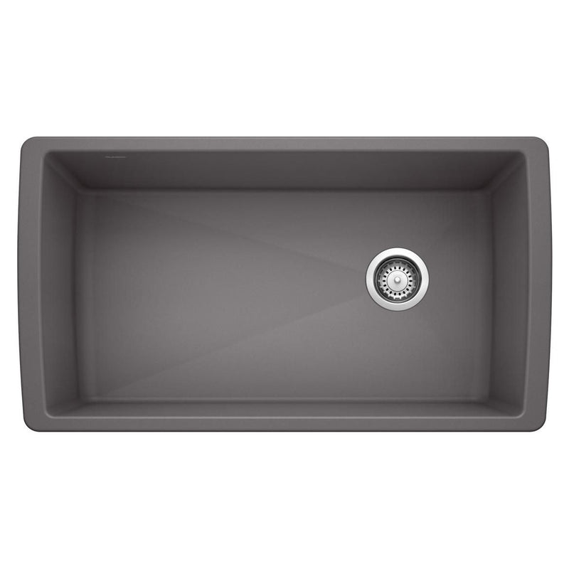 Diamond 33-in Super Single Undermount Kitchen Sink, Cinder I2527