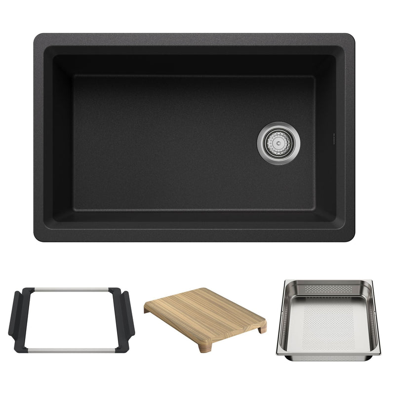 Inteos 30-in Workstation Kitchen Sink O7524