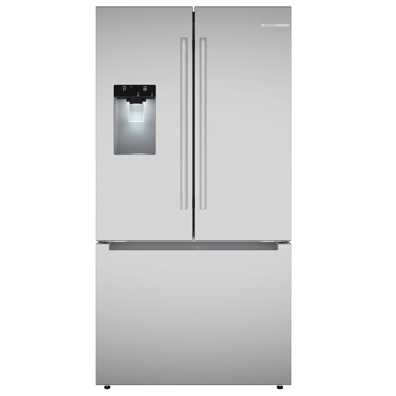 300 Series 36 in. 26 cu.ft. Stainless Steel Standard Depth French Door Refrigerator With External Water and Ice Dispenser P0814