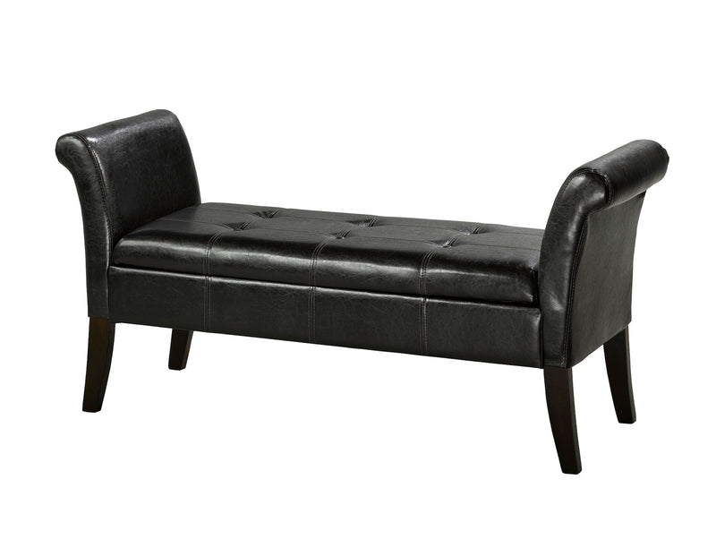 Fabric Tufted Accent Bench with Storage V3250