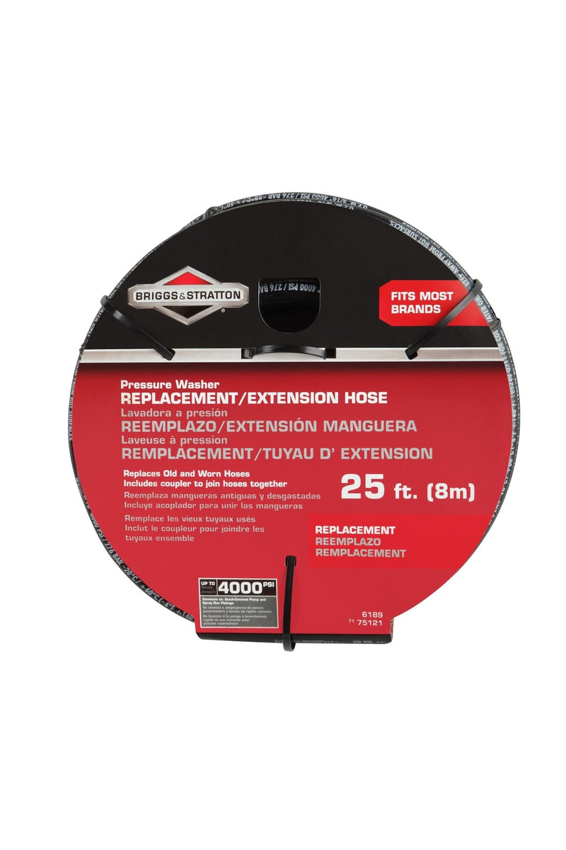 Replacement/Extension Hose, Compatible with 4000 PSI Gas Pressure Washer, 25-ft B6362