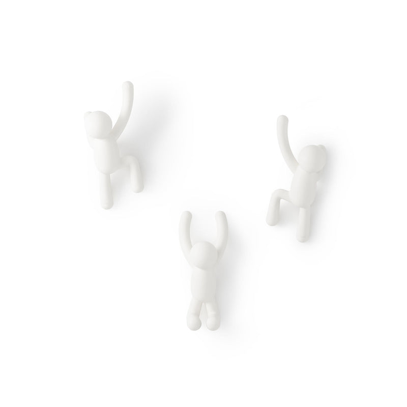 Buddy Hook Set of 3, White U1661