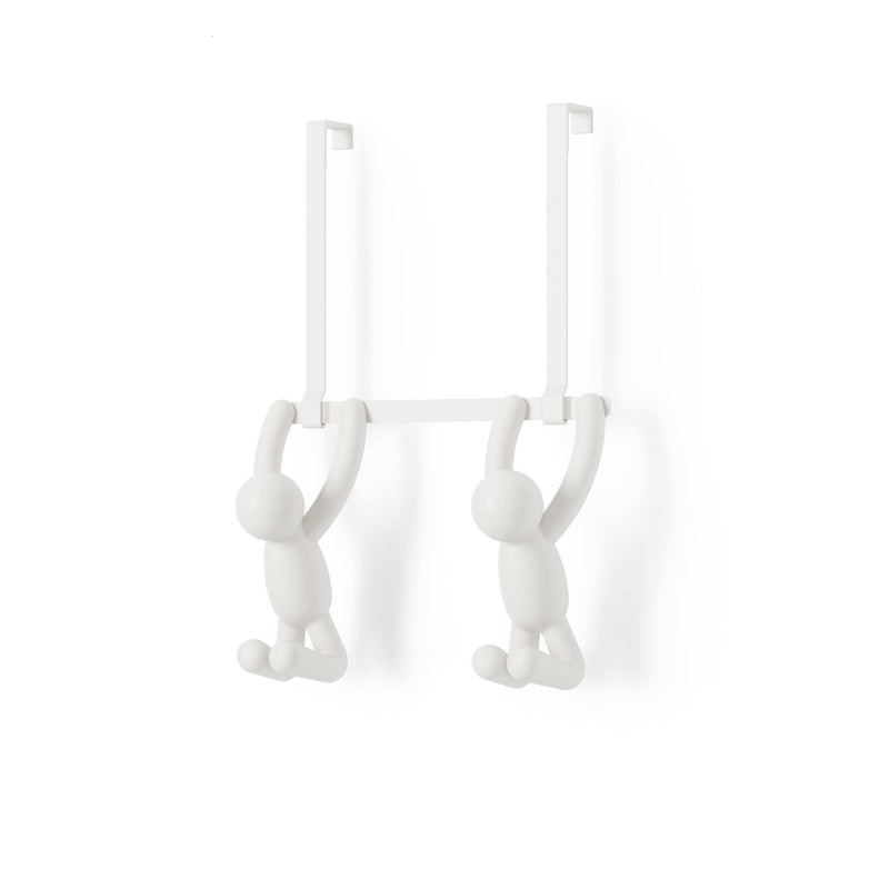 Buddy Over The Door Double Hook, White B7600