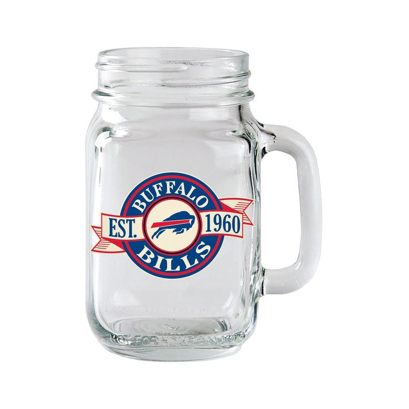 Mason Jar Mug Pint Glass For Football Fans/Collectors, 16.5-oz T5162