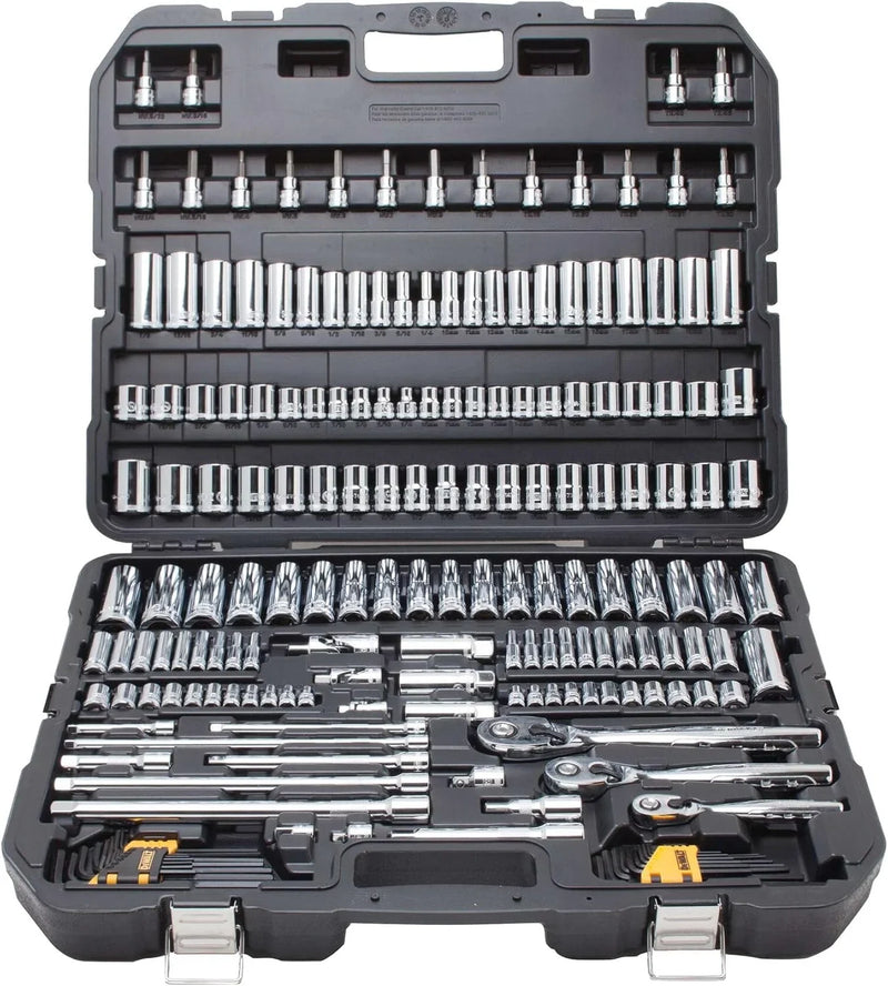 Mechanics Tool Set, SAE and Metric, 1/2, 1/4, 3/8 Drive Sizes, 192-Piece U1678