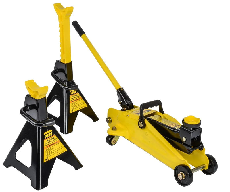 Hydraulic Utility Floor Jack & Stands Heavy Gauge Steel Frames N7911