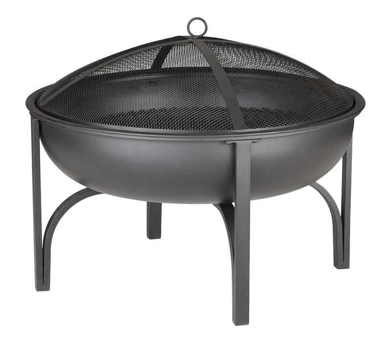 Blairmore Outdoor Wood Burning Fire Pit, 29-in, Black P9376