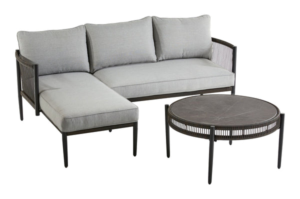 Brooks Outdoor Patio Sectional Set, 3-pc, Water/Stain/Fade-Resistant Cushions Q0905