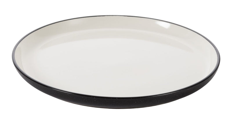 Catalone Dinner Plate, 1-pc, Black/White N0916